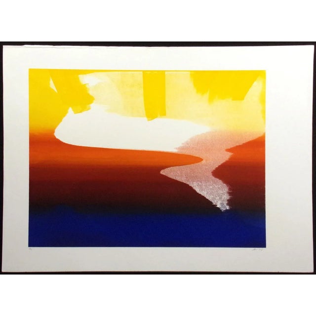 Untitled unframed original monotype artwork on paper by Kristin Gipson (see definition of Monotype at bottom of page)....