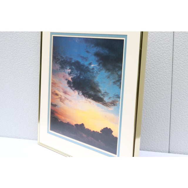 Blue 1978 Eliot Porter Clouds at Sunset Photograph Fine Art Dye Transfer Print, Framed For Sale - Image 8 of 18