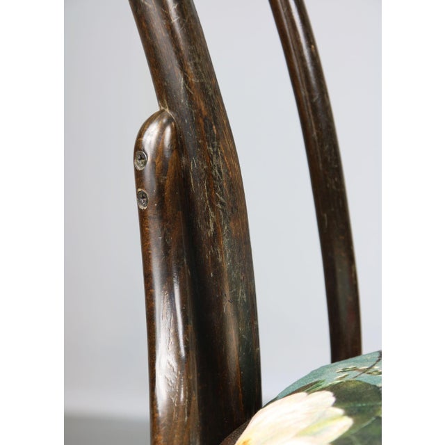 Vintage Velvet No. 18 Dining Chairs by Michael Thonet, Set of 4 For Sale - Image 18 of 18