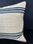 Contemporary Turkish Hemp Pillow Cushion Natural Beige Blue Cushion Cover 20x20 For Sale - Image 3 of 4