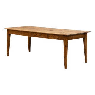 Large Pine Farm Table, 1880 For Sale