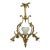 Large Antique Ornate Louis XV Dore Bronze French Ceiling Chandelier Fixture For Sale