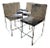(3) Pairs of Mid-Century Modern Chrome + Cowhide Bar Stools - Custom-Made For Sale