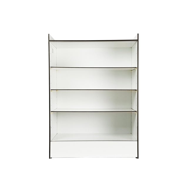Italian White Laminated Plastic Storage Unit with Shelves and Sliding Doors from La Rinascente, 1960s For Sale - Image 6 of 11