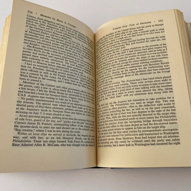 White 1955–1956 Harry S. Truman Memoirs First Edition Set With Dust Jackets For Sale - Image 8 of 13