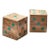Large Marcella Cure Olivewood and Malachite Dice Set For Sale