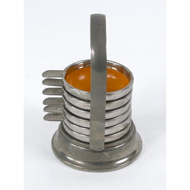 Small Mid-Century Modern Enameled Ashtrays, Germany, 1960s, Set of 6 For Sale - Image 15 of 18