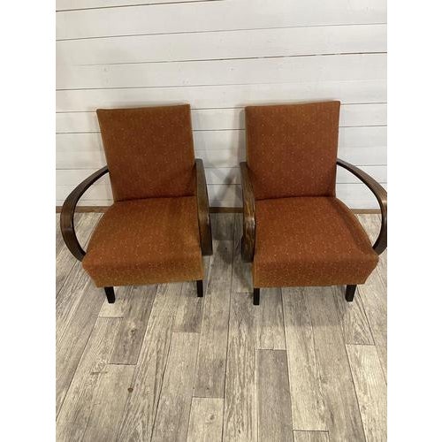 Original Relax Chairs by Halabala, Set of 2 For Sale - Image 6 of 7