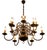 Flemish 2-Tier Chandelier with Fish For Sale