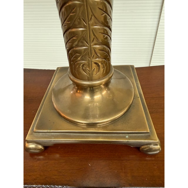 Late 20th Century Cut Glass + Silver Art Deco Table Lamps, Pair For Sale In San Francisco - Image 6 of 12