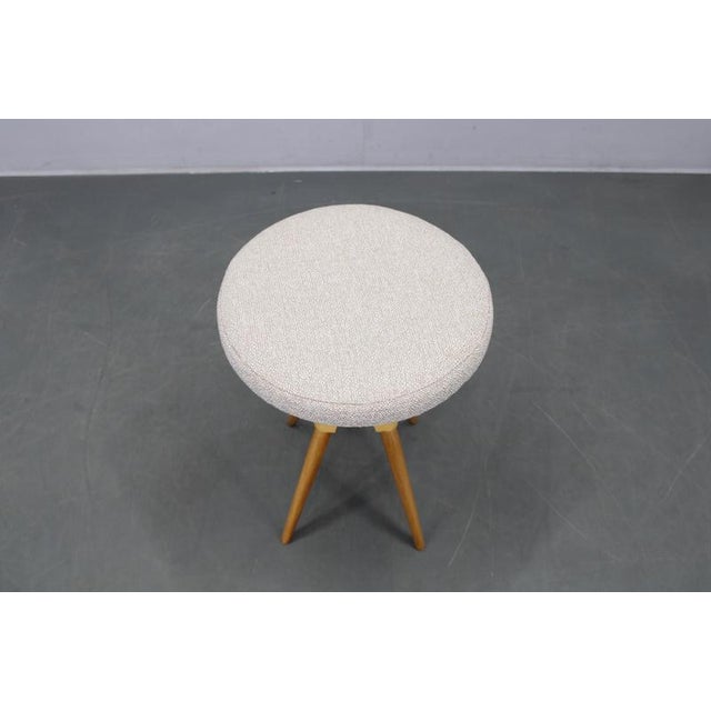 Mid-Century Swivel Piano Stool, Czechoslovakia, 1970s For Sale - Image 4 of 9