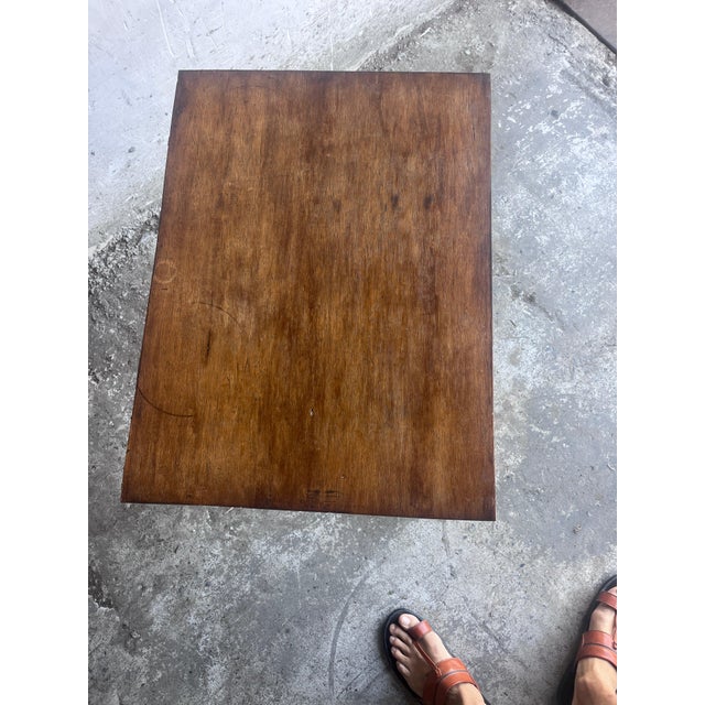 1950s French Reconstruction Wooden Side Table, 1950s For Sale - Image 5 of 12