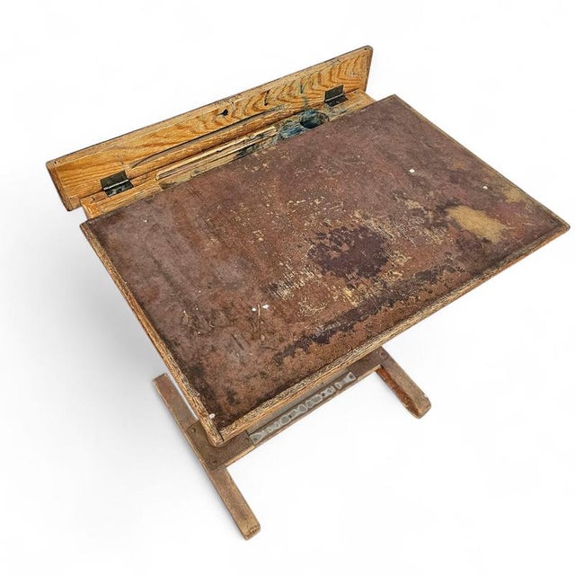 20th Century Adjustable School Chair and Table from Grythyttan, Set of 2 For Sale - Image 10 of 18