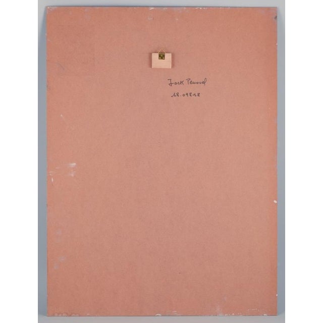 Plastic Jack Penouel, Abstract Composition, 1980s, Acrylic on Board For Sale - Image 7 of 9