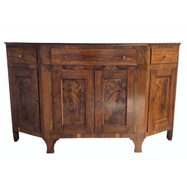 Large Antique Italian Walnut Sideboard, 1820 For Sale - Image 15 of 15
