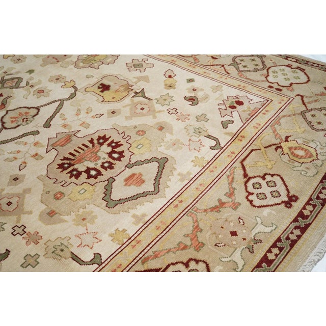 Contemporary Oushak Rug 9'0'' x 12'0'' For Sale - Image 9 of 12