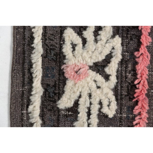 Turkish Vintage Anatolian Pompom Rug For Sale - Image 3 of 10
