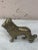 Petite English Brass Dog Collie circa 1950.
