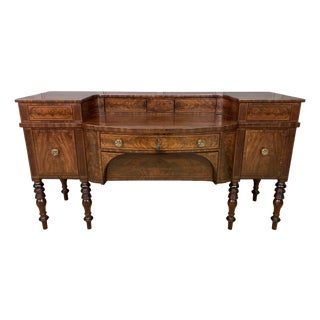 Large Regency Inlaid Flame Mahogany Sideboard, 1810 For Sale
