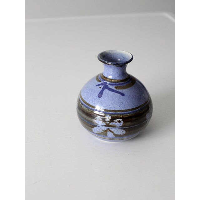 Vintage Handmade Studio Pottery Vase For Sale - Image 10 of 12