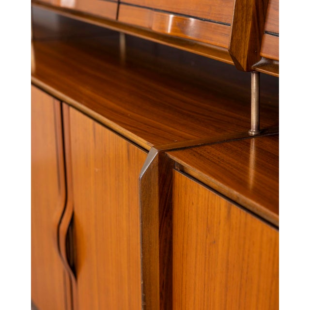 Vintage 1970s Teak Wood Sideboard Design by Barovero, 1960s For Sale - Image 9 of 18