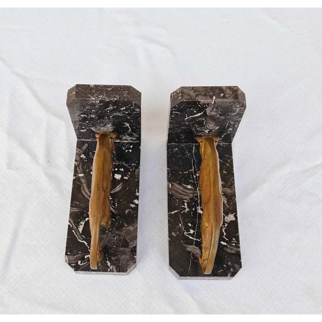 Art Deco Bronze Bookends, Set of 2 For Sale - Image 11 of 13