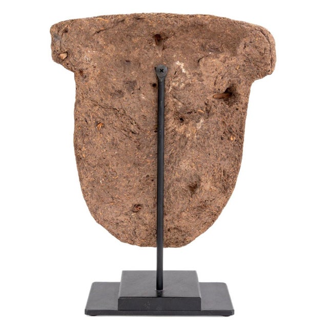 Wood Egyptian Painted Sarcophagus Mask For Sale - Image 7 of 8