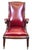 Wood Mahogany and Leather Library Chair, 1840 For Sale - Image 7 of 12