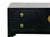 37" Black 4 Drawers Moon Face Slim Narrow Foyer Console Side Table For Sale - Image 11 of 12