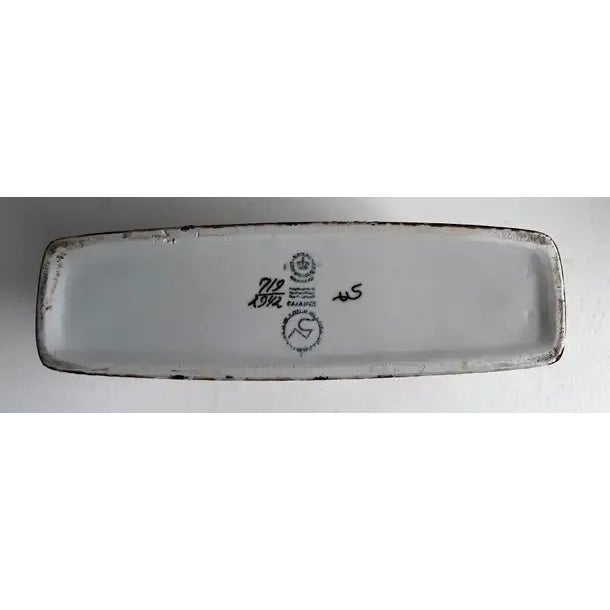 Ceramic Mid 20th Century Nils Thorsson for Royal Copenhagen Danish Faience Baca Vase For Sale - Image 7 of 8