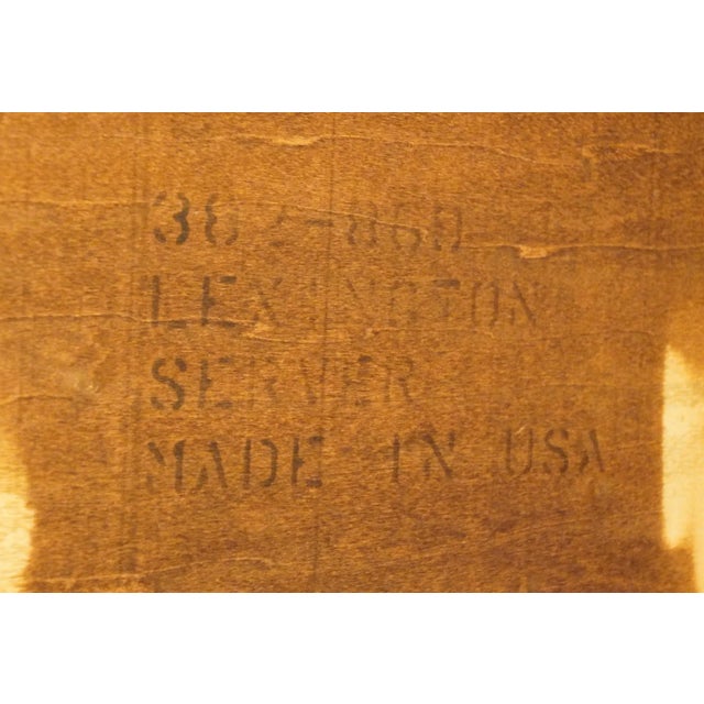 Lexington Furniture Cherry Country French Provincial Style 46" Console Table / Server 382-869 For Sale - Image 12 of 13