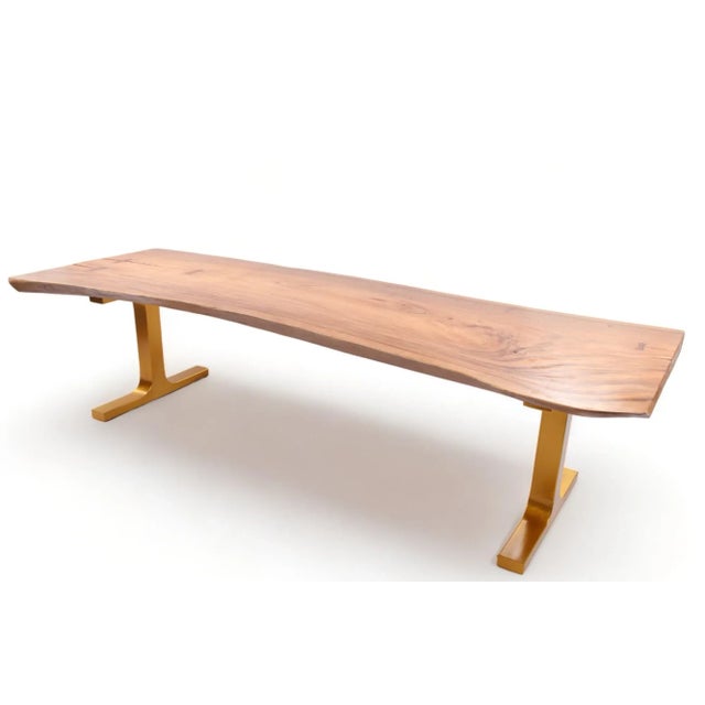 2020s 118" Inch Living Edge Dining Table For Sale - Image 5 of 11