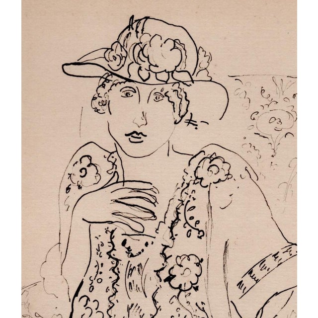 1920s Matisse, Sitting Girl, Original Lithograph, 1920 For Sale - Image 5 of 10