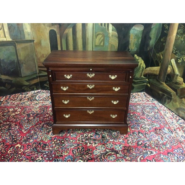 Mahogany Server, Mahogany Bachelor Chest, Craftique Furniture For Sale - Image 6 of 13