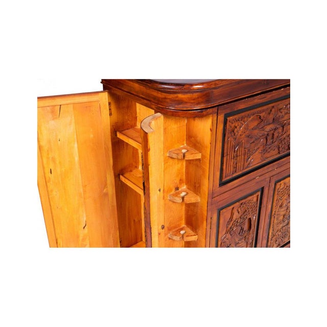 Bar Cabinet in Cherry Wood, China For Sale - Image 11 of 14