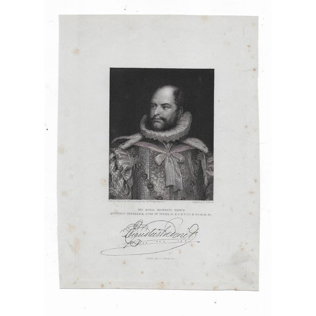 1831 stipple and line engraving of Augustus (Frederick), Duke of Sussex (1773 - 1843). 6th son of George III, engraved by...