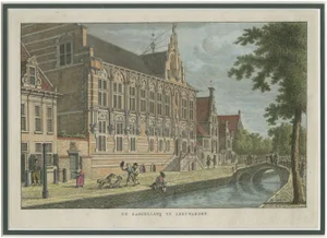 After Bulthuis, The Chancellery in Leeuwarden, Holland, 1793, Hand-Coloured Engraving