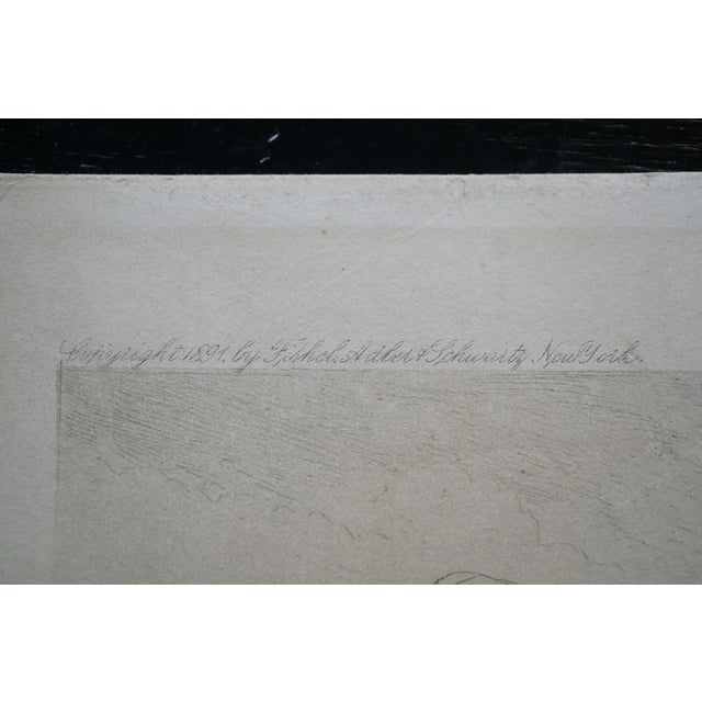 Antique William De La Montagne Cary Signed Native American Riverscape Etching For Sale - Image 4 of 13