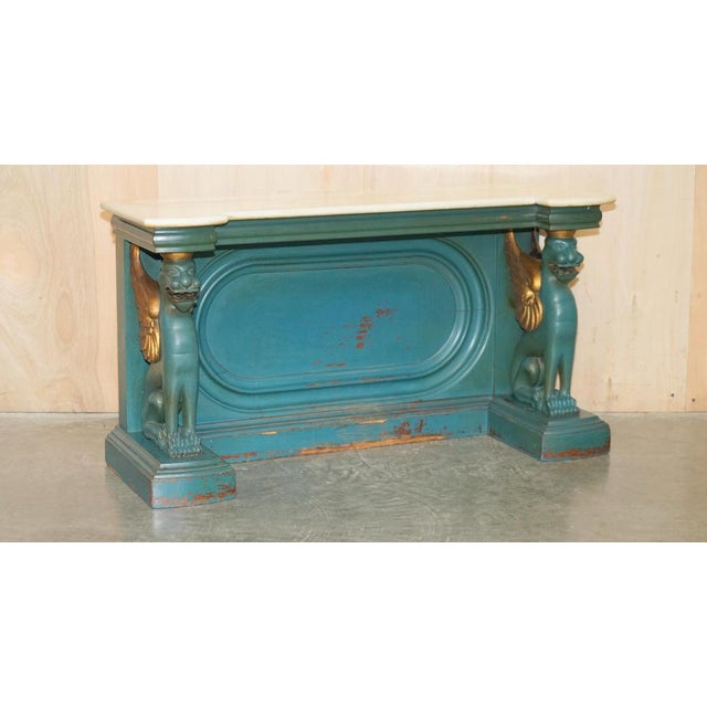 Royal House Antiques is delighted to offer for sale this lovely antique circa 1880, hand carved and painted low console...
