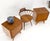 Mid-Century Modern Pair Sculpted Fronts Legs Walnut Mid-Century Modern Nightstands End Tables MINT! For Sale - Image 3 of 13
