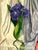 Contemporary Vintage Monumental Original Oil Painting of Iris For Sale - Image 3 of 12