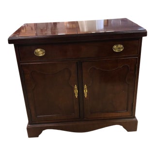 1960s Mid-Century Thomasville Rolling Server Cabinet For Sale