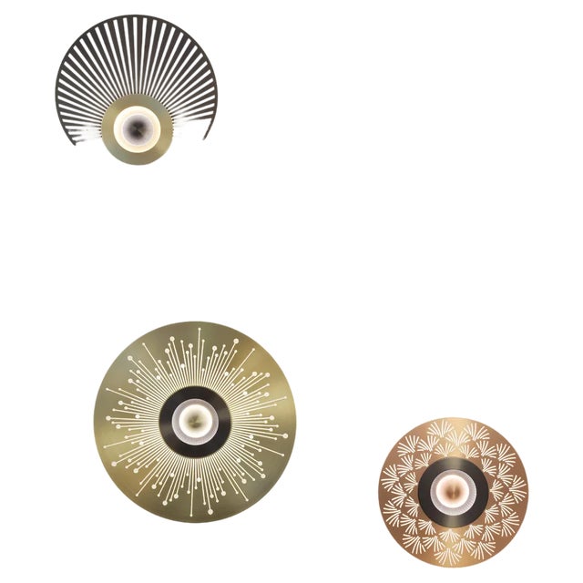 Earth Wall Lights by Emilie Cathelineau, Set of 4 For Sale