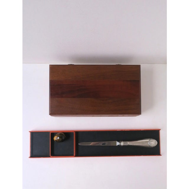 Brown Wood Jewelry Box, Late-20th Century For Sale - Image 8 of 9