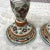 Delft Pair of Vintage Delft Polychomatic Floral Candlestick Holders For Sale - Image 4 of 10