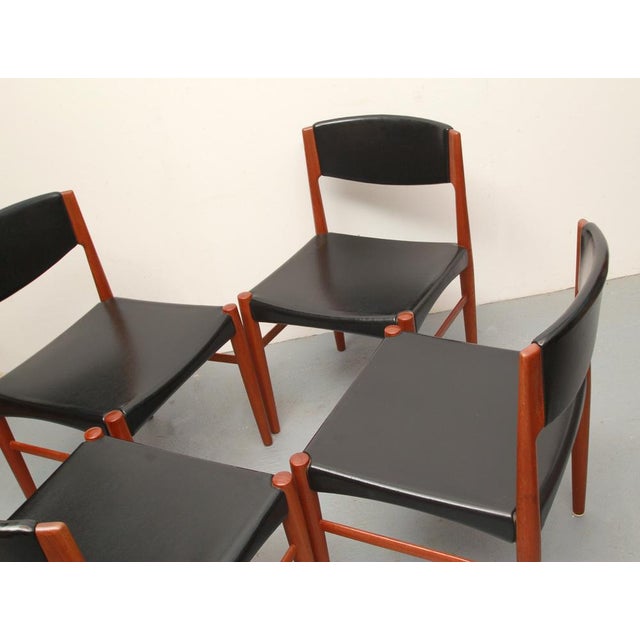 Wood Danish Dining Room Chairs in Teak, 1965, Set of 4 For Sale - Image 7 of 15