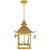 Vintage Double-Story Pagoda Imitation Bamboo Pattern Three-Light Chandelier For Sale - Image 4 of 12