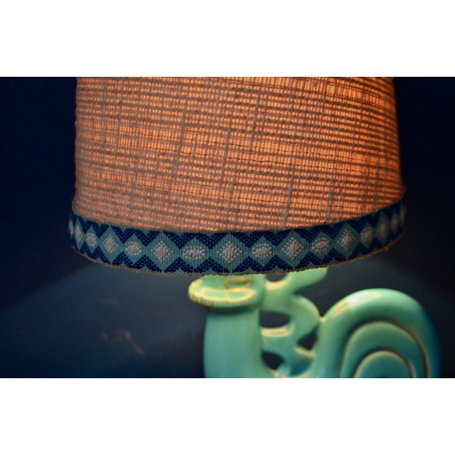 Vintage Art Deco Ceramic Table Lamp with Zoomorphic Design, 1930s For Sale - Image 14 of 16