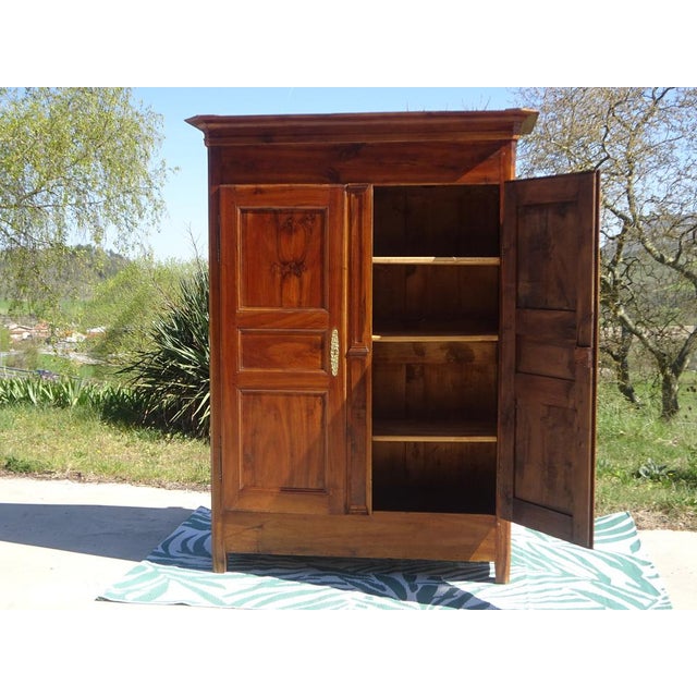 Louis Philippe Wardrobe in Light Walnut For Sale - Image 17 of 18