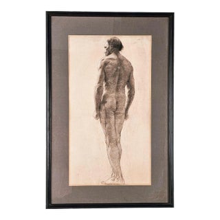 Large Academic Drawing by Gabriel Rodigue, France Circa 1890 For Sale